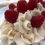 Meringues aux amandes chantilly framboises 1