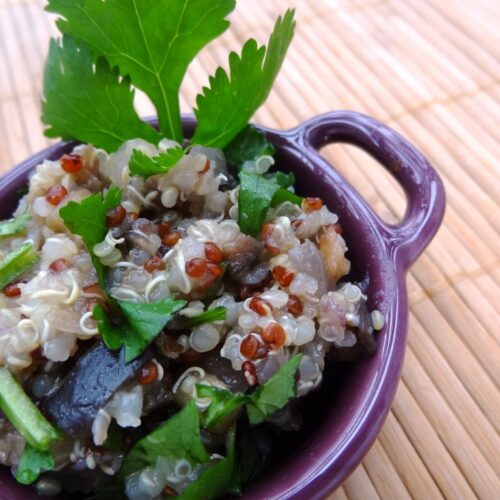 salade-quinoa-aubergine-coriandre