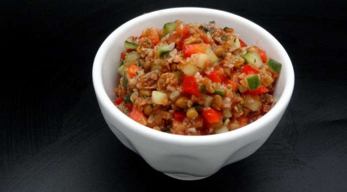 Taboulé boulgour, lentilles et raisins secs 0