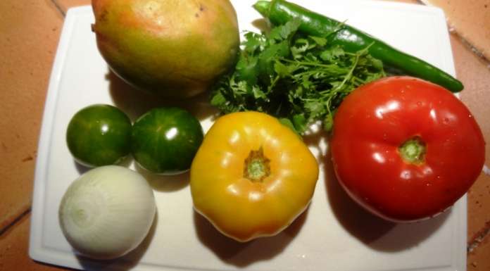 Salade de tomates et mangue 1