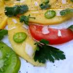 Salade de tomates et mangue