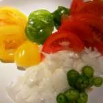 Salade de tomates et mangue 2