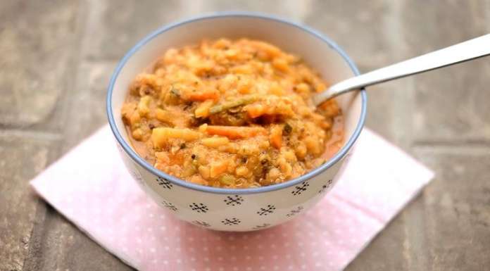 Soupe de légumes aux quinoa et lentilles corail 0