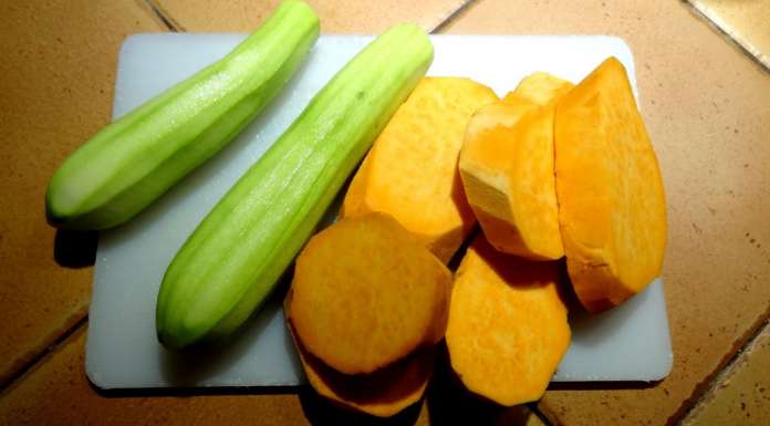 Salade de patate douce et courgettes 1