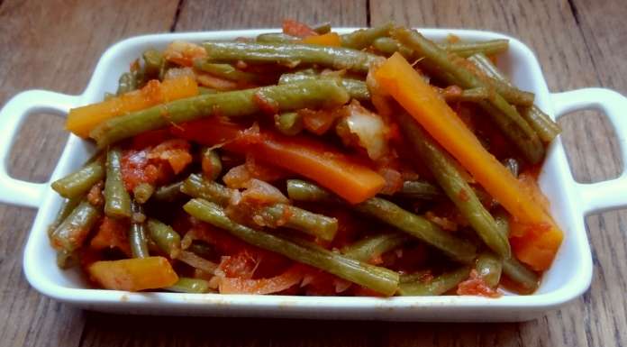 Haricots verts aux tomates