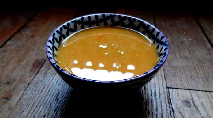 soupe de pois cassés et citrouille