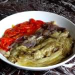 Salade d’aubergines, poivrons, oignons 0