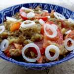 Salade aubergines et tomates 0