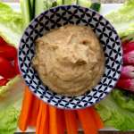 Sauce cacahuètes aux crudités