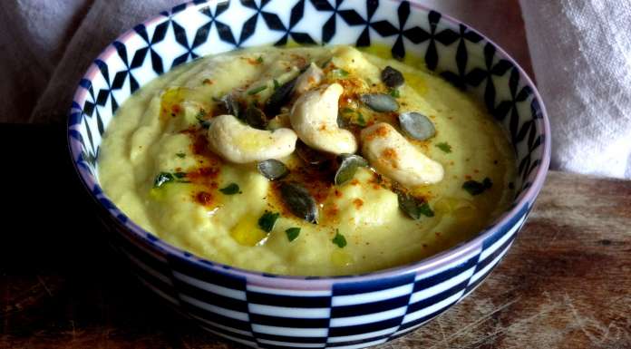 crème de chou fleur au miso