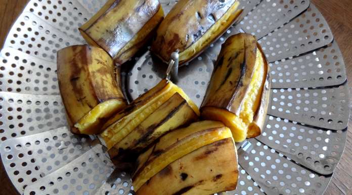 bananes plantains à la vapeur