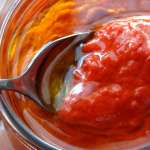 Condiment de poivrons cuits au sel