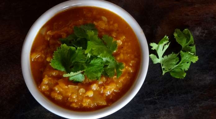 soupe de lentilles corail aux épices