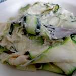 Courgettes à la crème de cajou